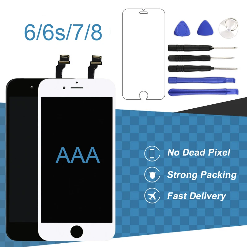 

For iPhone 6g 7g 8g LCD Touch Screen AAA High Quality Replacement Spare Parts For iPhone 6 6S 7 8 LCD Display Digitizer Assembly