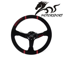 Mugen рулевое колесо 14 дюймов 350 мм Mugen Deep Corn Drifting рулевое колесо/замшевое рулевое колесо с кожаной оплеткой