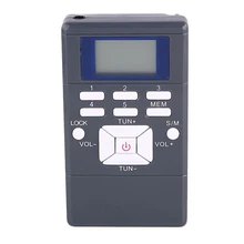 Горячий мини FM радио с наушником цифровой дисплей двухканальный однодиапазонный портативный радио NV99