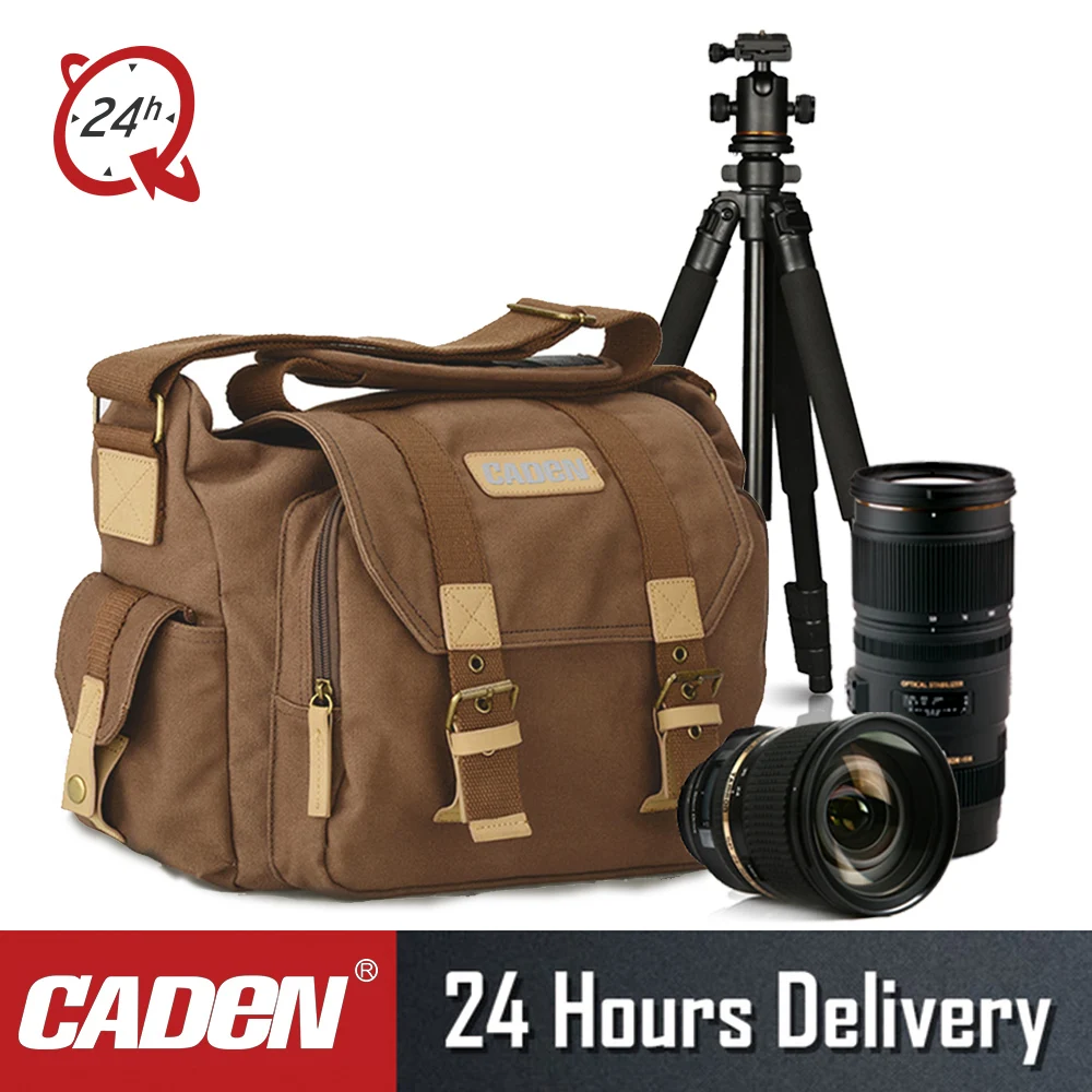 

CADen F1 Camera Shoulder Bags Sling DSLR Photo Video Soft Bag Pack Case Travel Camera Protective Cases for Canon Nikon Sony