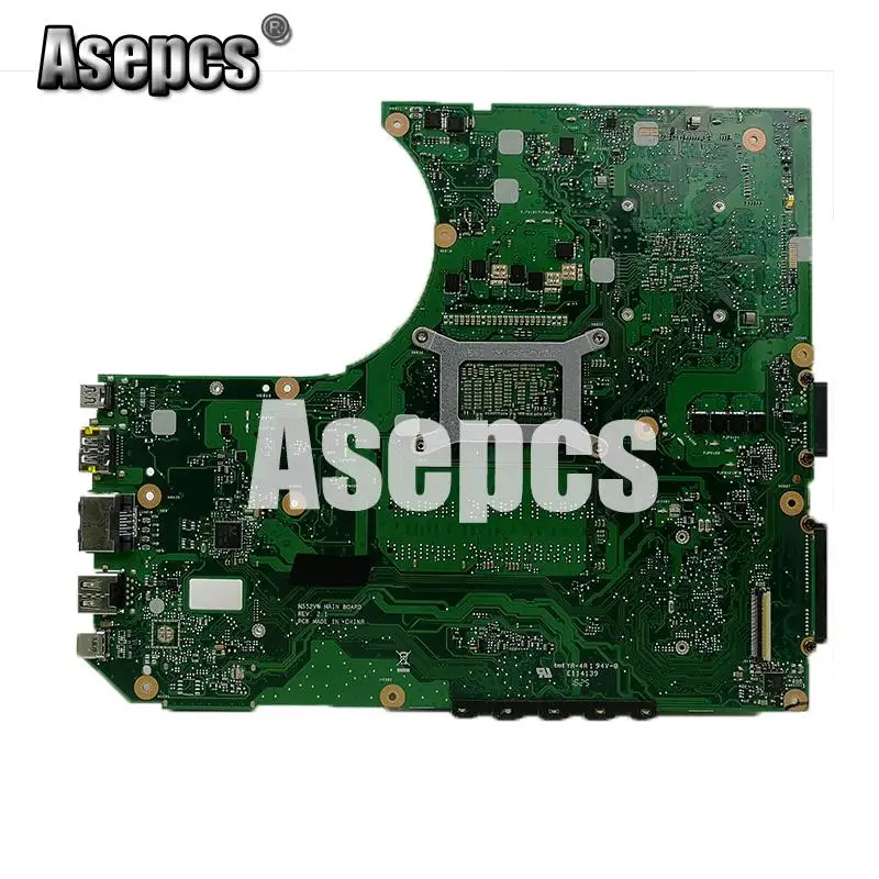 Asepcs N552VX материнская плата для ноутбука ASUS VivoBook Pro N552VX N552V N552 тест оригинальная материнская плата I7-6700HQ GTX950M