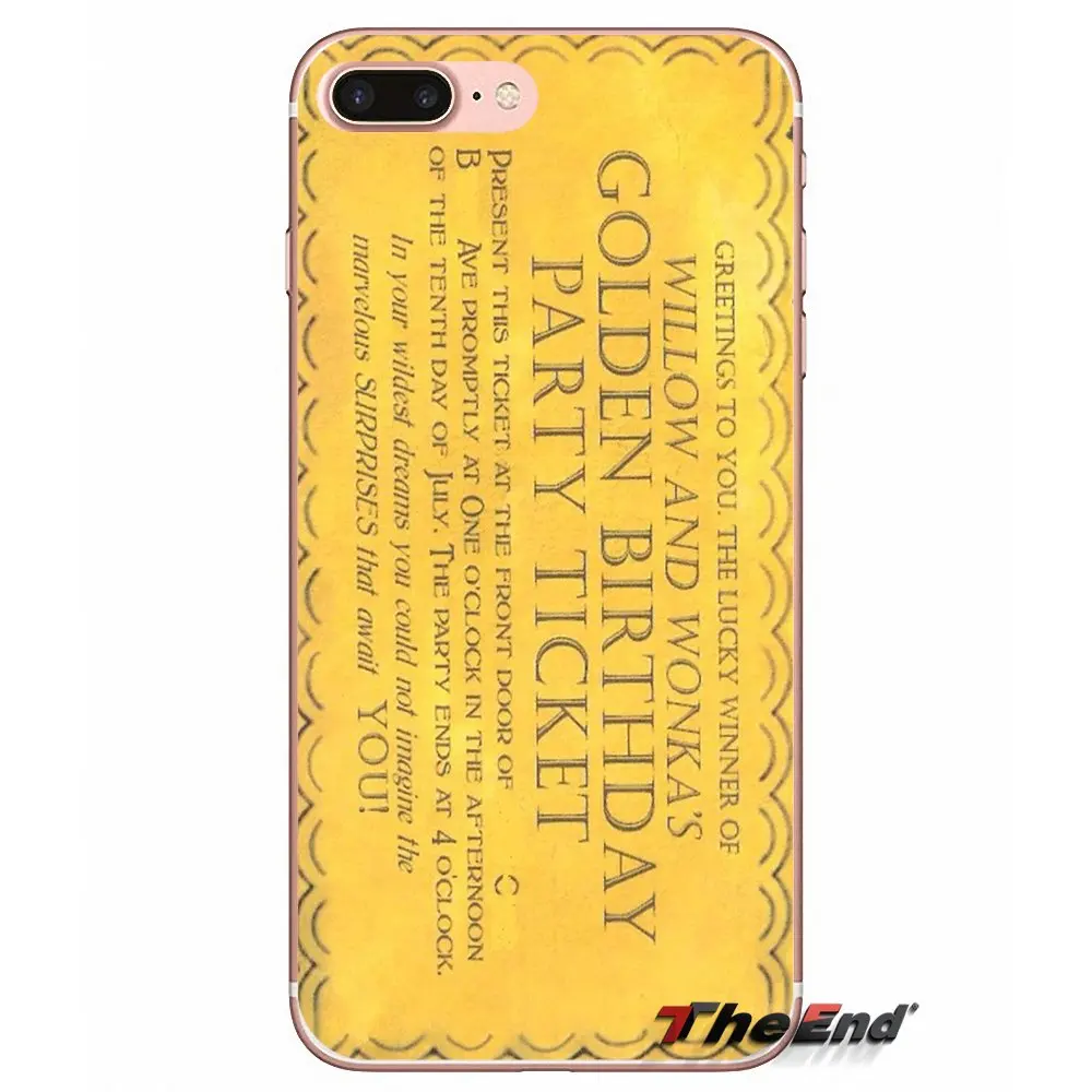 Для Samsung Galaxy S3 S4 S5 MINI S6 S7 edge S8 Plus Note 2 3 4 5 Grand Core Prime Willy Wonka Bar с золотым чехлом для
