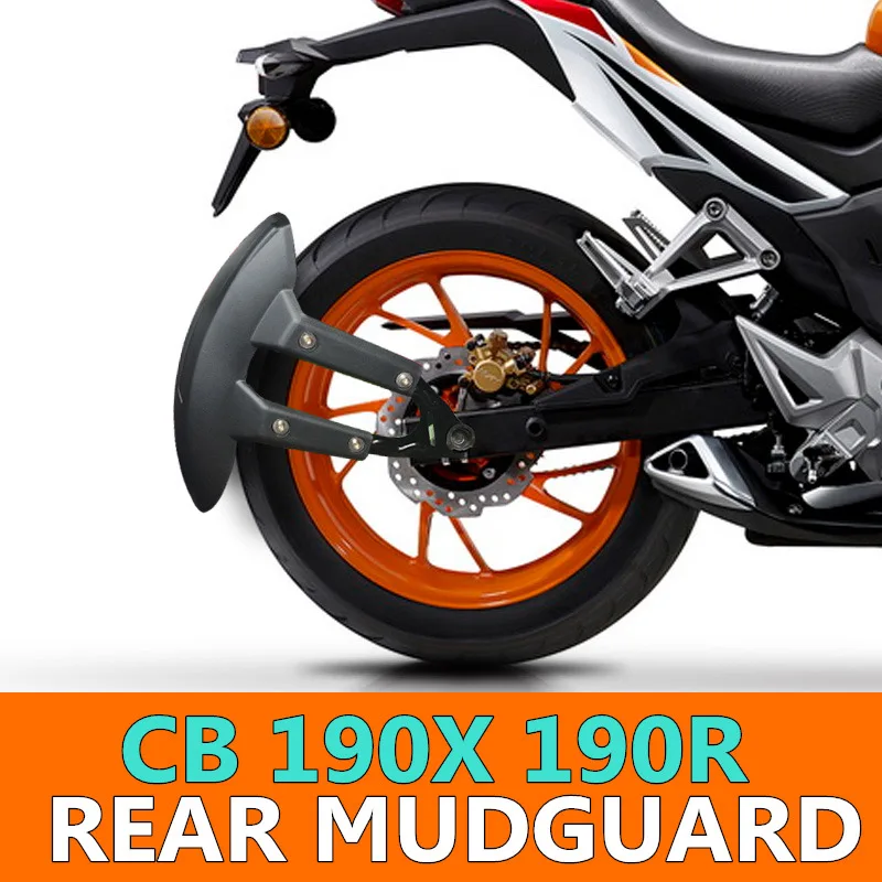

Motorcycle Rear Fenders Flare Mud Flap Mudguard Guard Blavk For Honda cbf 190r cbr 190x cbf150
