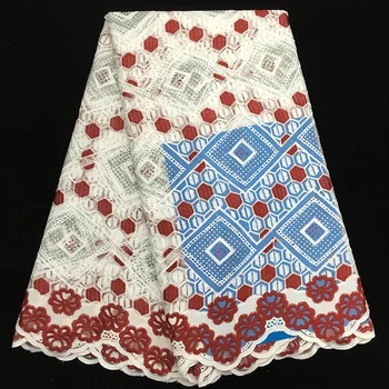 

White color net fabric background with colorful stones design dress fabric FAF11,Fast and Free shipping French Lace Fabric