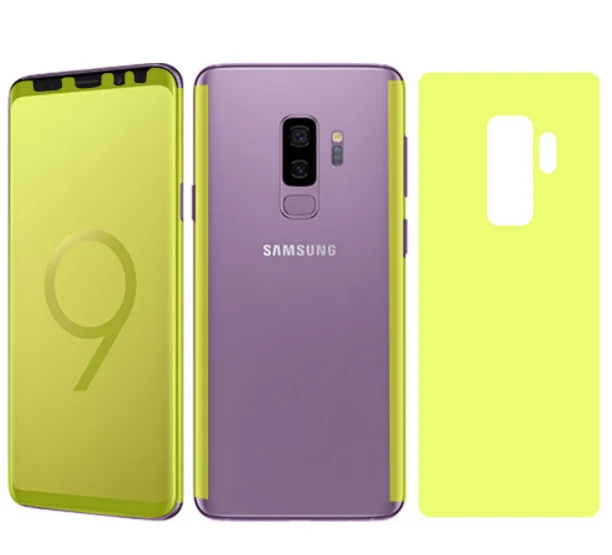 Полностью изогнутая Защитная пленка для samsung A8/S9 8/plus/A8plus Note 8 самовосhealing вающаяся нано ТПУ Мягкая Защитная крышка для экрана