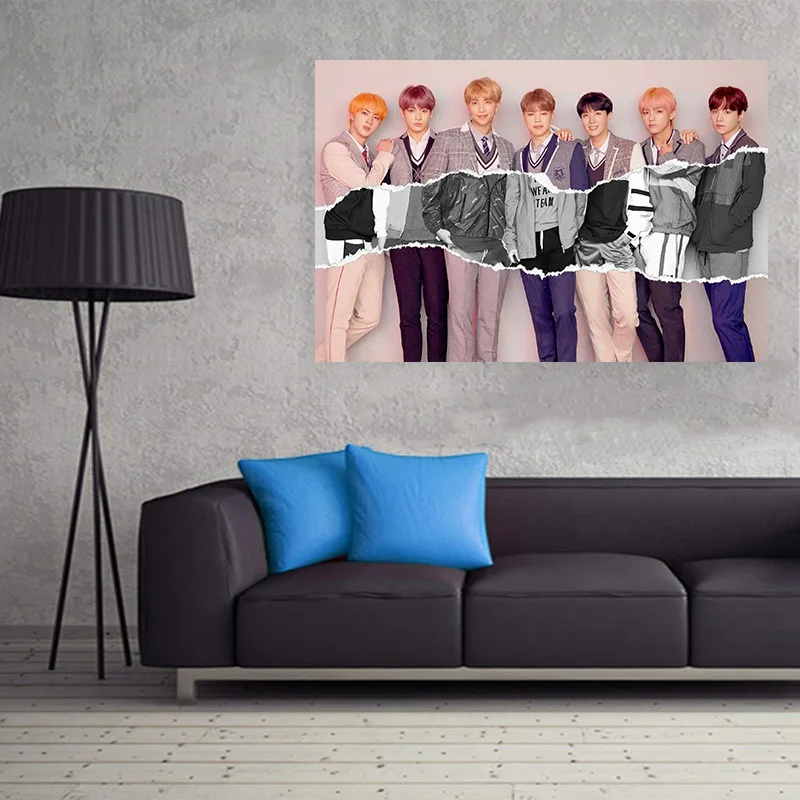 

2018 New Version Bangtan Boys Ablum Love Yourself Answer Poster Fans Collection Gift Wall Stickers