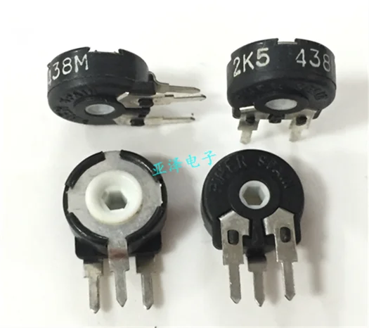 

5PCS/LOT PIHER trimming adjustable potentiometer PT10-2.5K vertical hexagonal hole