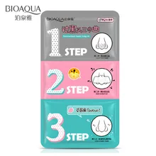 BIOAQUA Nose Blackhead Remover Facial Mask Black Mask Peeling Acne Treatment Mask Face Care Pore Cleanser