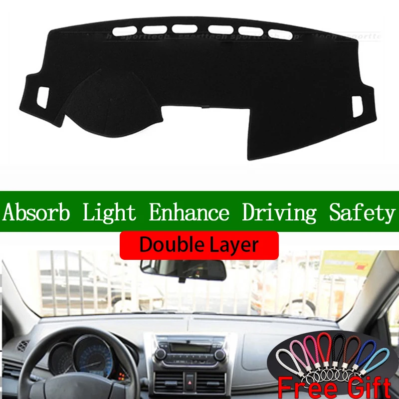 Двухслойные автомобильные наклейки для Toyota yaris L 2013 2014 2015 2016 2017 2018 2019 крышка