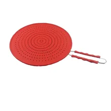 13 дюймов разбрызгиватель экрана-Многофункциональный 4 в 1 крышка/ситечко/охлаждающий коврик/Слив, защищает от всплеска горячего масла для приготовления пищи и жарки