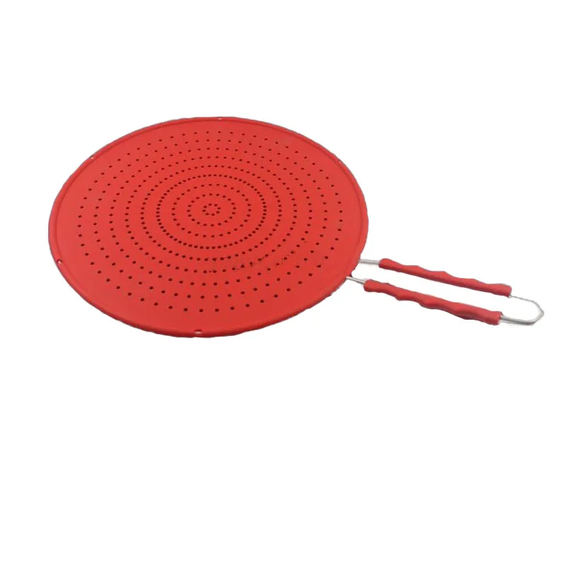 

13 Inch Splatter Screen -Multi Use 4 In 1 Cover/Strainer/Cooling Mat/Drain, Protects From Hot Oil Splash For Cooking & Frying