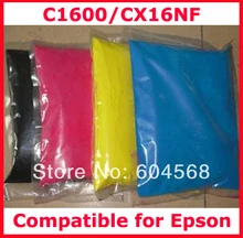 High quality compatible for Epson C1600/CX16NF/1600/cx16 color toner powder,4kg/lot,free shipping!