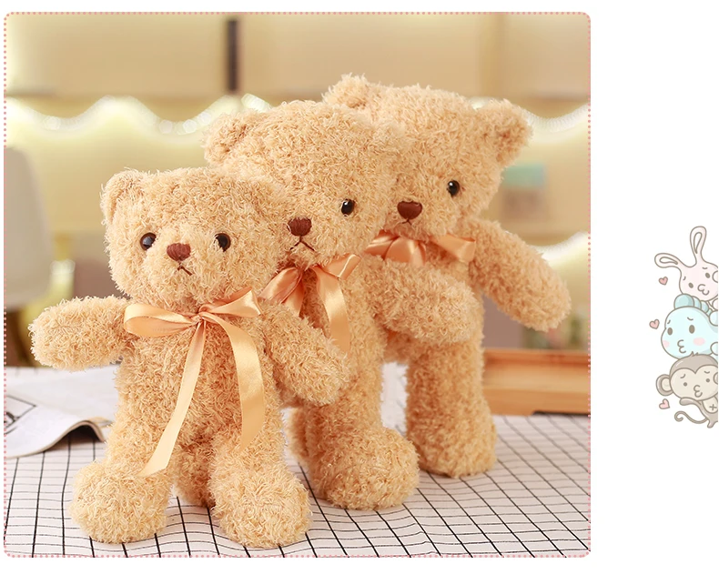 1 шт. 35 см Kawaii Teddy Bear плюшевые игрушки милые мягкие животных медведь куклы для детей детские, для малышей подарок на день рождения подарок на