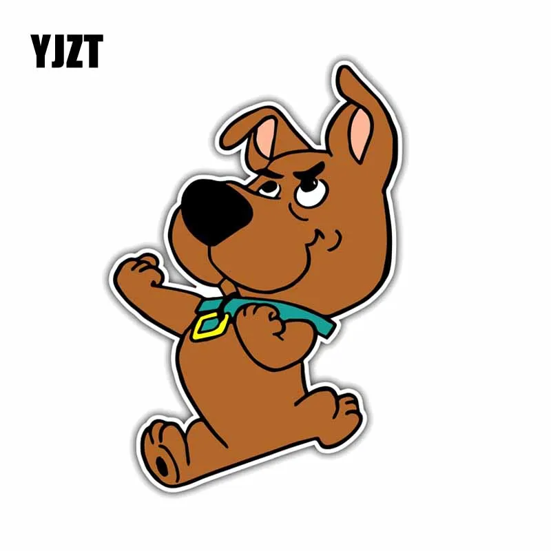 

YJZT 10*15CM Scooby-Doo Puppy Dog Cartoon Car Bumper Vinyl Sticker Decal C1-4085