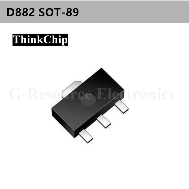 20 шт./партия D882 SOT-89 SMD высокотоковый транзистор