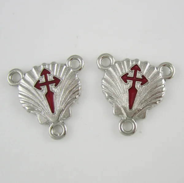 

100pcs of Shell Saint James Crusader Rosary Center Centerpiece