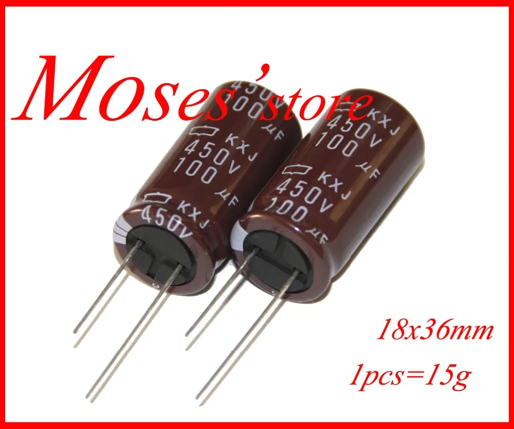 

450v 100uf 100% New Original NI-PPON CHEMI-CON NCC KMQ KXG Electrolytic Capacitor Capacitance Radial 18x40mm 18x36mm (2pcs)