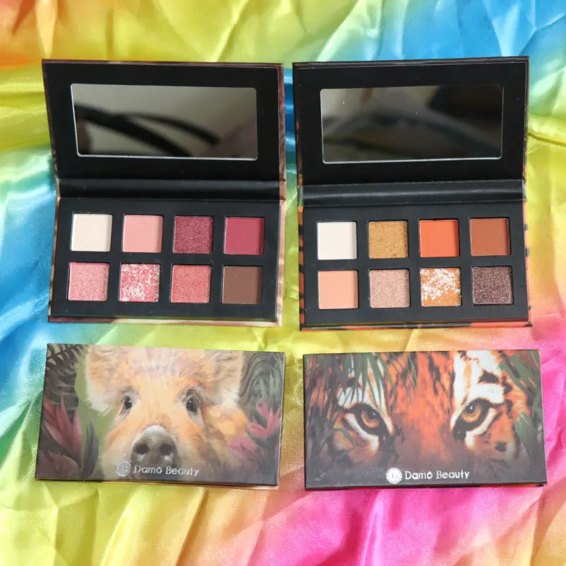 

Adventure perfect tiger 8 color eye shadow disc diary MIN animal pig eye shadow sequins makeup set