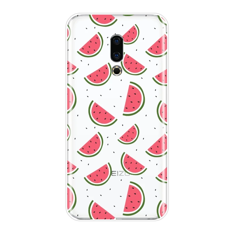 Мягкий чехол накладка с персиковым ананасом и авокадо для Meizu U10 U20 Pro 6 7 Plus