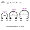 2pcs Multipurpose BCR Face Piercing Helix Nose Ring Sexy Female Genital Piercing VCH Labia Male Scrotum Pubic Foreskin Piercing ► Photo 3/6