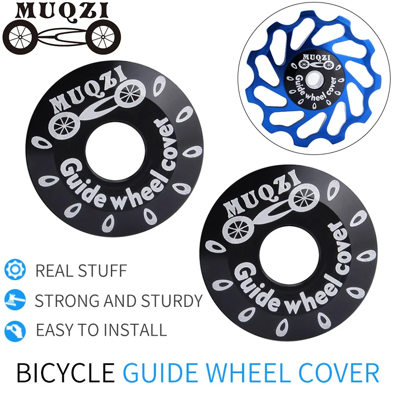 Best MUQZI A Pair Transmission Guide Wheel Protection Cap Mountain Bike Road Bike 11 13 14 15 16T Aluminum Alloy Accessories