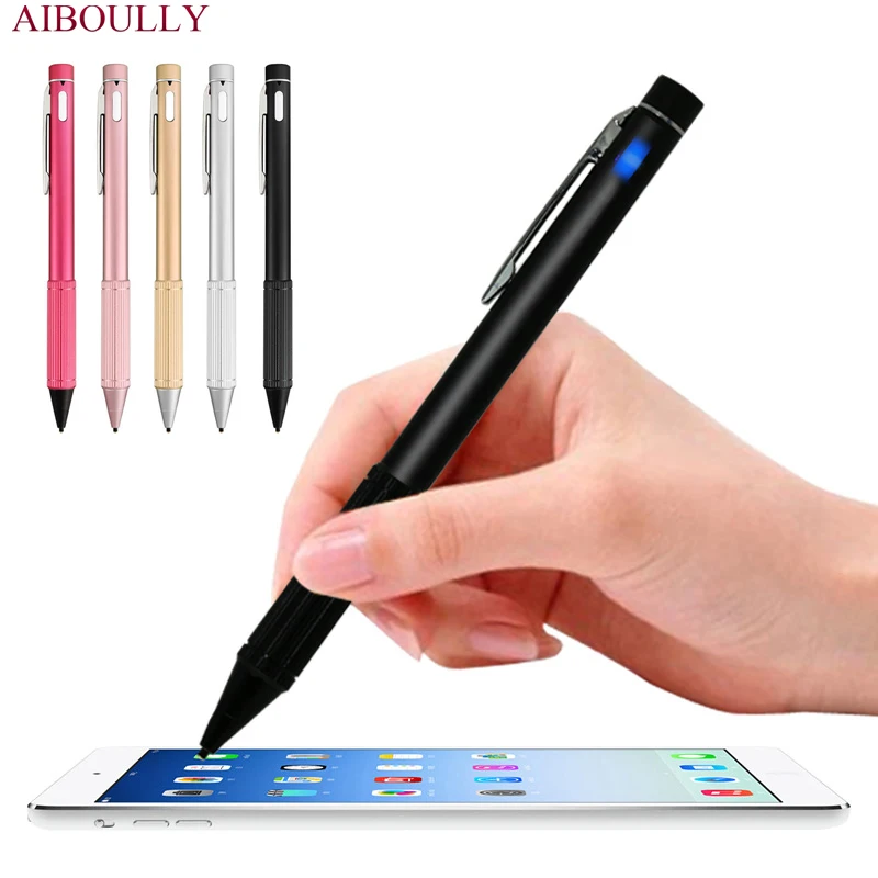 

Active Capacitive screen Stylus for Apple pencil Metal penpoint for ipad iphone for samsung tablet smartphone for painting study