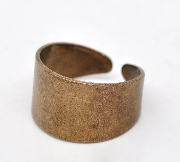 DoreenBeads 10 шт. Медь тон кольцо базы пустая фурнитурой золотого тона кольца для