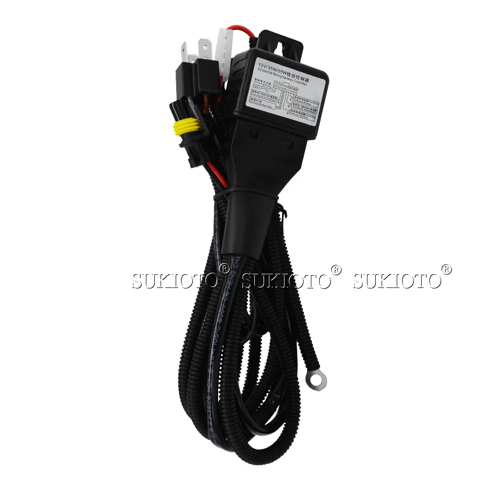 SUKIOTO Car Headlight H4 55W 5000K HID xenon kit 6000K 4300K 3000K H4 hilo bixenon ballast kit F5 xenon lens h4 hid lampada h4 (3)