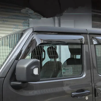 

Window Rain Visor Car Windows Protection Rain Shield Visor Cover FIT For Jeep Wrangler 2018 ADA028