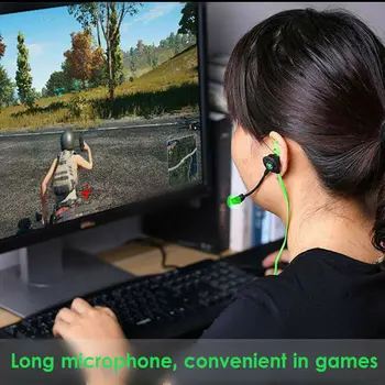 

3.5mm In-Ear Earphones Gamer Gaming Headset Earbuds With Microphone Volume Control For Phone Xbox Gamer