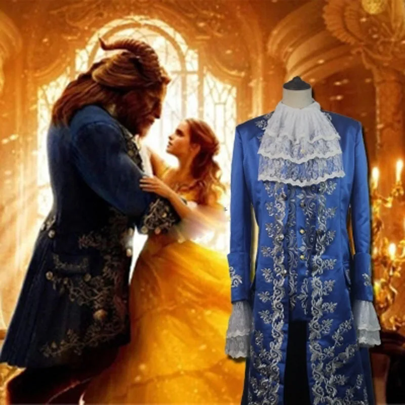 2017 Beauty and the Beast Dan Stevens Prince Outfit Suit Uniform Cosplay Costume