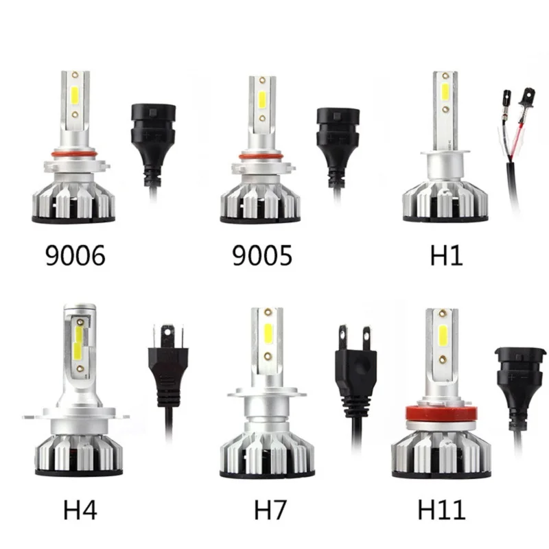 PAMPSEE Супер Мини Размер 12 В H1 Led H7 H4 H11 Автомобильные фары лампы 10000LM Авто 9005 HB3 9006 HB4 SMD