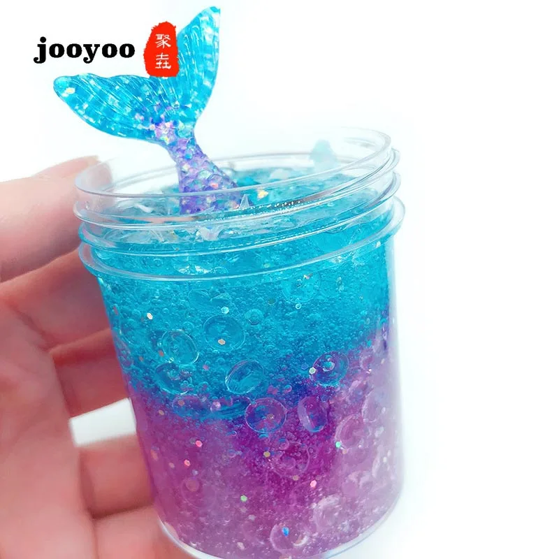 60ML Ocean Dolphin Mixing Cloud Slime Putty Scented Stress Kids Clay Toy Slime Fluffy Slime Squeeze Toy