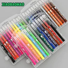 12/24 цветная ручка, рисование маркером, Набор цветных s детских цветных ручек, безопасная Нетоксичная ручка для мытья воды, граффити для здоровья