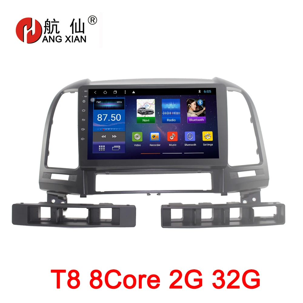 

9 inch Android 8.1 Octa 8 Core 2G RAM 32G ROM Car DVD Player for Hyundai santa fe 2006-2012 Car Radio GPS Navigation WIFI Map