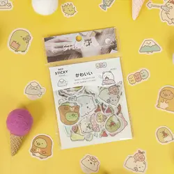 40 шт. милые наклейки с кошкой для пишущих принадлежностей Kawaii Наклейки Гудетама бумажные наклейки для детей DIY Скрапбукинг ежедневник