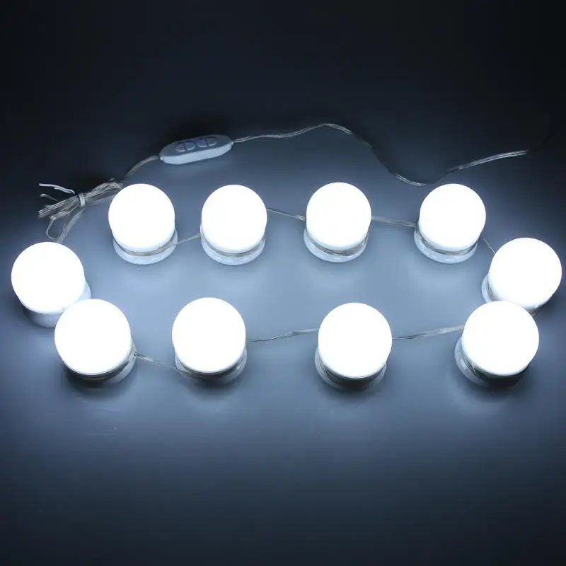 

6 /10 /14 Bulbs Kit For Makeup Mirror USB LED 12V Makeup Lamp For Dressing Table Stepless Dimmable Hollywood Mirror light