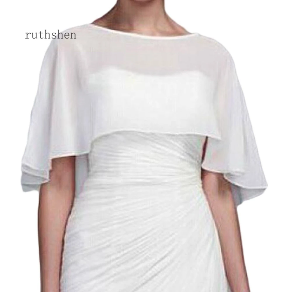 Chiffon Gauze Shawl wrapped in BOLERO Bridal Wedding jacket