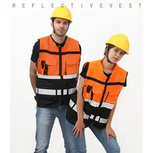 Жилет безопасности светоотражающий жилет дорожное строительство куртка безопасности на открытом воздухе полиэфирное волокно прочная практическая одежда