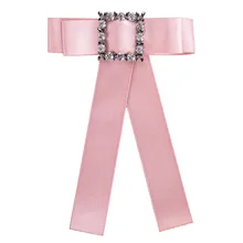 Новая европейская Милая женская богемная блестящая резинка галстук-бабочка однотонный длинный хлопок лента из ткани галстуки-бабочки женские Duftgold