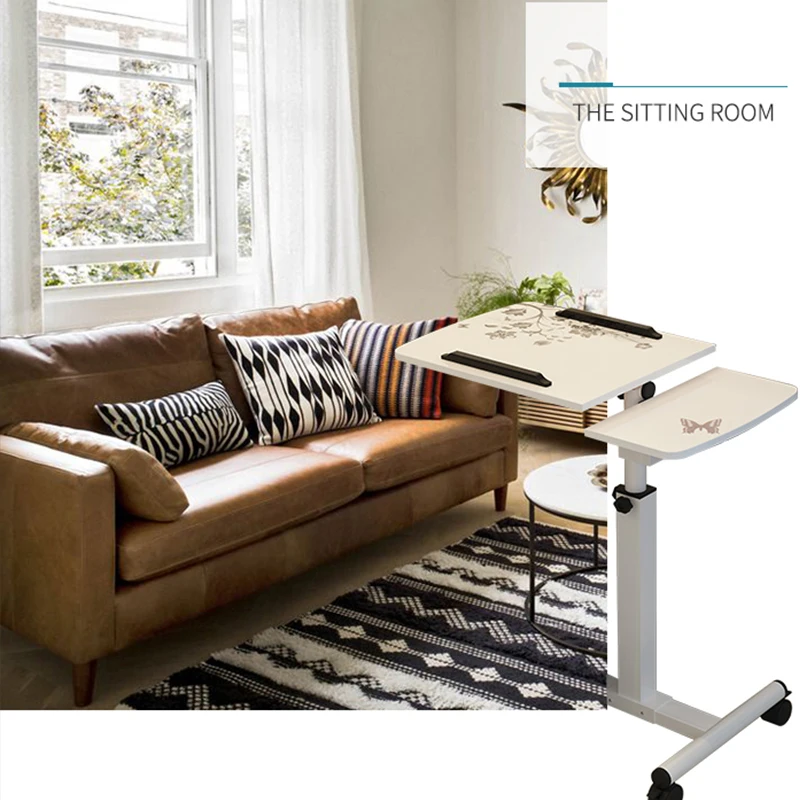 Foldable Computer Table Adjustable Portable Laptop Desk Rotate Laptop Bed Table Can be Lifted Stand