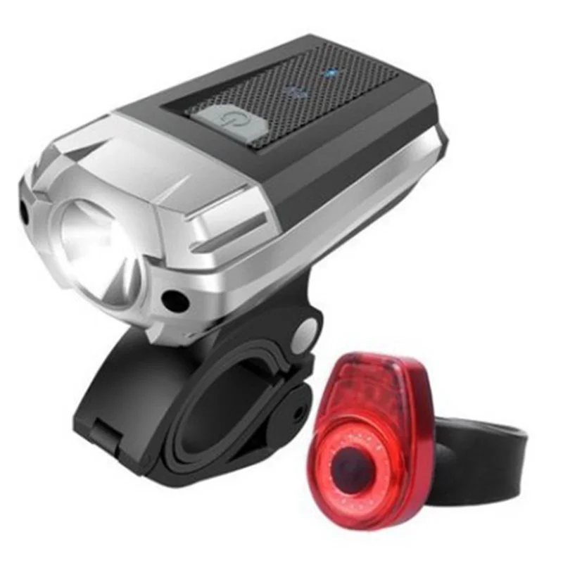 

LED Bike Light USB Rechargeable Waterproof MTB Front Light Tail Light Set Bicycle Headlight Taillight