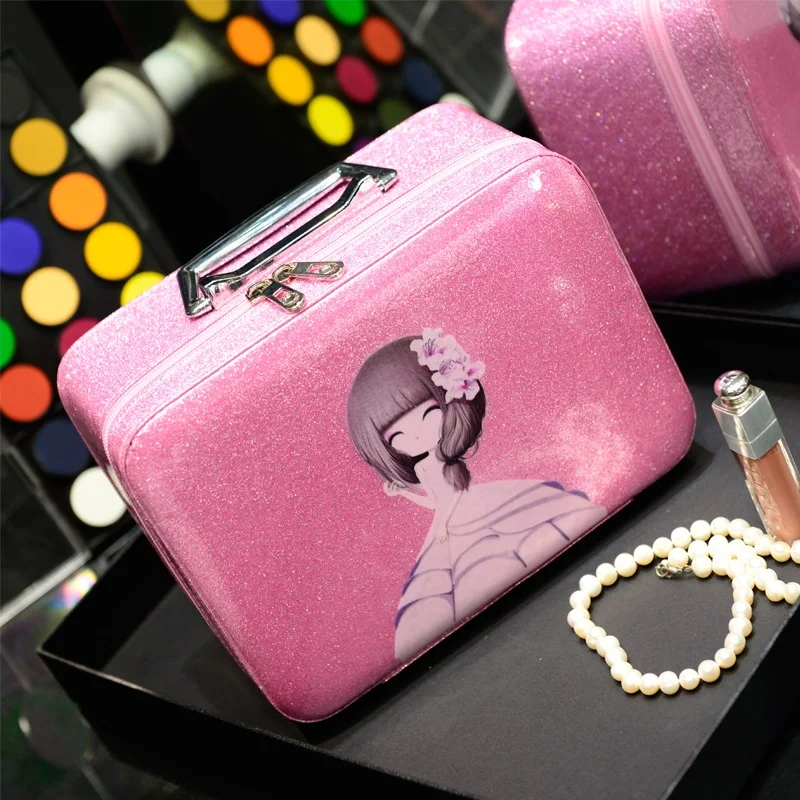 

Cosmetic Bag Portable Large Capacity Storage Bag Waterproof Lovely Travel Ladies Cosmetic Cases Multi-function Professional