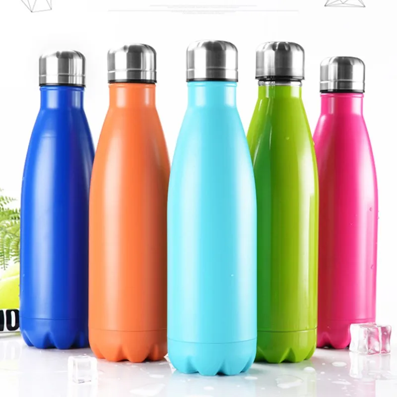 Stainless steel vacuum flask COLA Shaped Thermos bottle Outdoor Portable Thermos Flask Bicycle