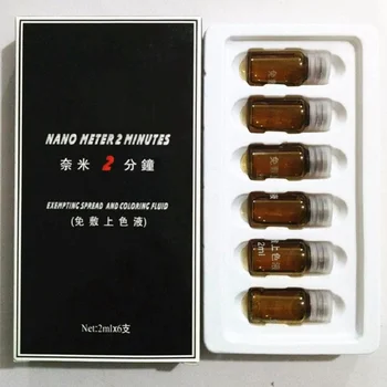 6pcs/box Anesthetic Eyebrow Tattoo Pigment anestesia tatuaje Makeup Fixed Color Liquid Permanent Tattoos Auxiliary Pain Away