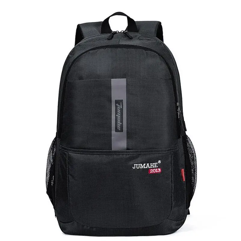 

Men's High Capacity Travel Bag Man Leisure Sport Backpack Fashion Waterproof Backpack Unisex Solid Color Nylon Laptop Backpacks