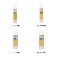 10 шт. 150 мм Вольфрам Электроды сварочные набор для трубопровода Нержавеющая сталь сварочный аппарат инструменты 1,6 мм 2 мм 2,4 мм 3,2 мм Размеры дополнительно