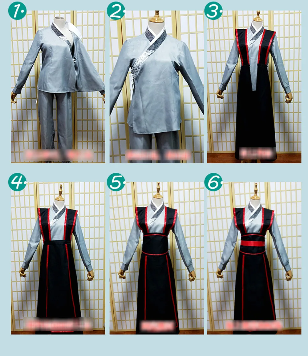 VEVEFHUANG Wei Wuxian Young cosplay Grandmaster of Demonic Culture cosplay Costume Wei Wuxian Mo Dao Zu Shi Costume men