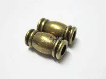 

4mm Round Magnetic clasp Antique bronze round leather clasp