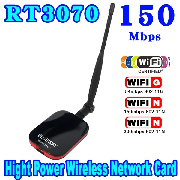  Hot Sale High Power/Speed N9000 Free Internet Wireless USB WiFi Adapter 150Mbps Long Range + Wi fi Antenna Wi-fi Receiver 
